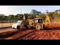 Jcb 3dx loading soil to bolero pickup #loadingsoil