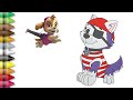 How to Draw Paw Patrol The Movie || Drawing Paw Patrol Everest 🐾