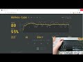 Typing 80 wpm (words per minute) on monkey type 60 second test with handcam