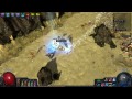[Path of Exile 1.3] My Ultimate Caller of Storms doing a fractured Canyon map