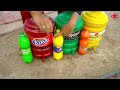 How to make Rainbow Ice Cream Cone Spiderman with Orbeez, Big Monster, Fanta, Coca Cola and Mentos