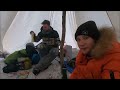 5-Day Couples Winter Camping - Heavy Snow, Hot Tent