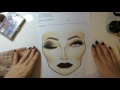 Tutorial de Facechart Simples - Sobrancelhas, Cílios e Maquiagem