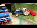 FARM DIORAMA with TRACTORS and MACHINES on the Corleone Farm | rc farming