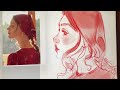 sketching in procreate / sketching process