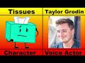Every Inanimate Insanity Character’s  Voice Actor