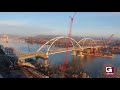Broadway Bridge over the Arkansas River construction time-lapse