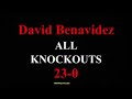 David Benavadiz all his Knock outs so far!