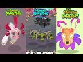 Dawn Of Fire Vs My Singing Monsters Vs Lost Landscapes Vs Monster Exolorers | Redesign Comparisons