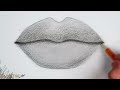 How to Draw Lips Using an HB Pencil