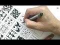 300 zentangle patterns part 14 || zentangle patterns with names || zentangle with me