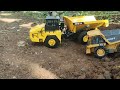 Dump Truck Preparing to Load Soil