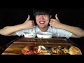 Asmr Korean home food (Mushrooms, Kimchi stew, Meat pancake, Seaweed, Fried egg) Mukbang Real Sound