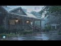 Fall into Sleep in 5 Minutes with Heavy Rain & Thunder Intense Sounds on Tin Roof in Forest at Night
