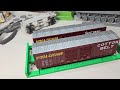 3D Printed Model Railroad Rolling Stock Cradles for Drawer Storage.