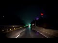 Highway Driving at Night in the Rain - Asan to Seoul in Korea (No Talking, No Music)