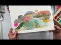 Abstract Watercolour Landscapes.