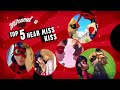 Miraculous Ladybug | Ladybug and Cat Noir Near Kisses Compilation 💋 | Disney Channel UK