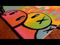 HOW TO BLEND POSCA LIKE A PRO! || Doodle on Canvas!