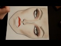 How To - Winged Liner & Bold Lips Face Chart Tutorial