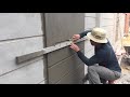 How to make a professional wall, using sand and cement ratio 1/11