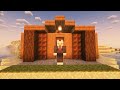 Minecraft EASY Cozy Brown Cabin | Tutorial