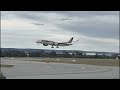 Singapore Airlines Airbus A350 arrival into Perth