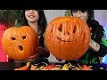 *Attempting* to Carve Halloween Pumpkins