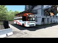 SRI SAI Vega Bus Driving On Narrow Road | 