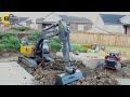 Ultimate RC Construction Site With Excavator Grading! RC Scale 1:14