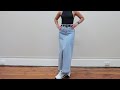 Making Denim Maxi Skirt / from old pants👖