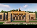 How to Build Log Mansion + Interior in Minecraft | Tutorial