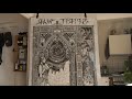 SPIRIT WAR | linocut process -- start to final print | my biggest linocut print ever