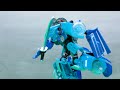 Full Orange Color TRANSFORMERS Superhero Best Hunter Optimus Prime Truk HelloCarbot Tobot Stopmotion