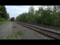 Amtrak and CSX at Speed in Amsterdam, NY with New Sony CX900 Camera!