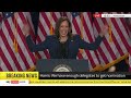 Vice President Kamala Harris delivers first rally speech in Wisconsin