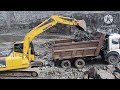 Komatsu Excavator| PC 136-7 Loading Trucks | Komatsu Excavator PC130-7,