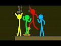 Red and Blue , Stickman Animation - (Escape Light Temple Part 66)