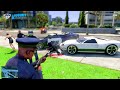 GTA 5 - Stealing NEW POLICE Supercar's with Franklin! (Real Life Cars #165)