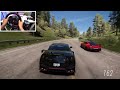 Ford Mustang Dark Horse & Nissan GTR R35 NISMO Forza Horizon 5 | Steering Wheel Gameplay