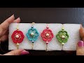 Crochet  Easy Flower Rakhi #2 #crochetrakhi