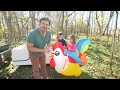 Finding Wild Animals Camping with Kids Trucks