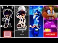 Sonic EXE VS Sonic EXE VS Sonic VS Sonic | Ding Dong | Tiles Hop EDM Rush