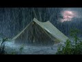 ⚡Epic Thunderstorm with Powerful Rain on Tent & Mighty Thunder | White Noise for Sleeping, Studying