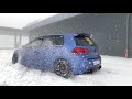 Golf R MK6 Launch control in the snow
