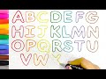 Phonics Song || Drawing , Piantng and Coloring ABCD'S for Kids || ABC Paint and Read