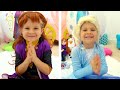 Diana as Princess Elsa and Anna