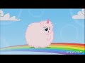 pink unicorn dancing on the rainbow fandub español