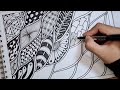 Zentangle Patterns For Beginners | Zentangle Art | Doodle Pattern