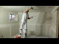 Second coat of tapeless drywall finishing- finish drywall without any tape
